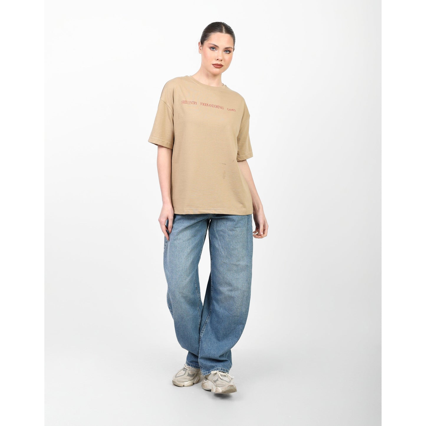 Oversized Graphic Cotton T-Shirt