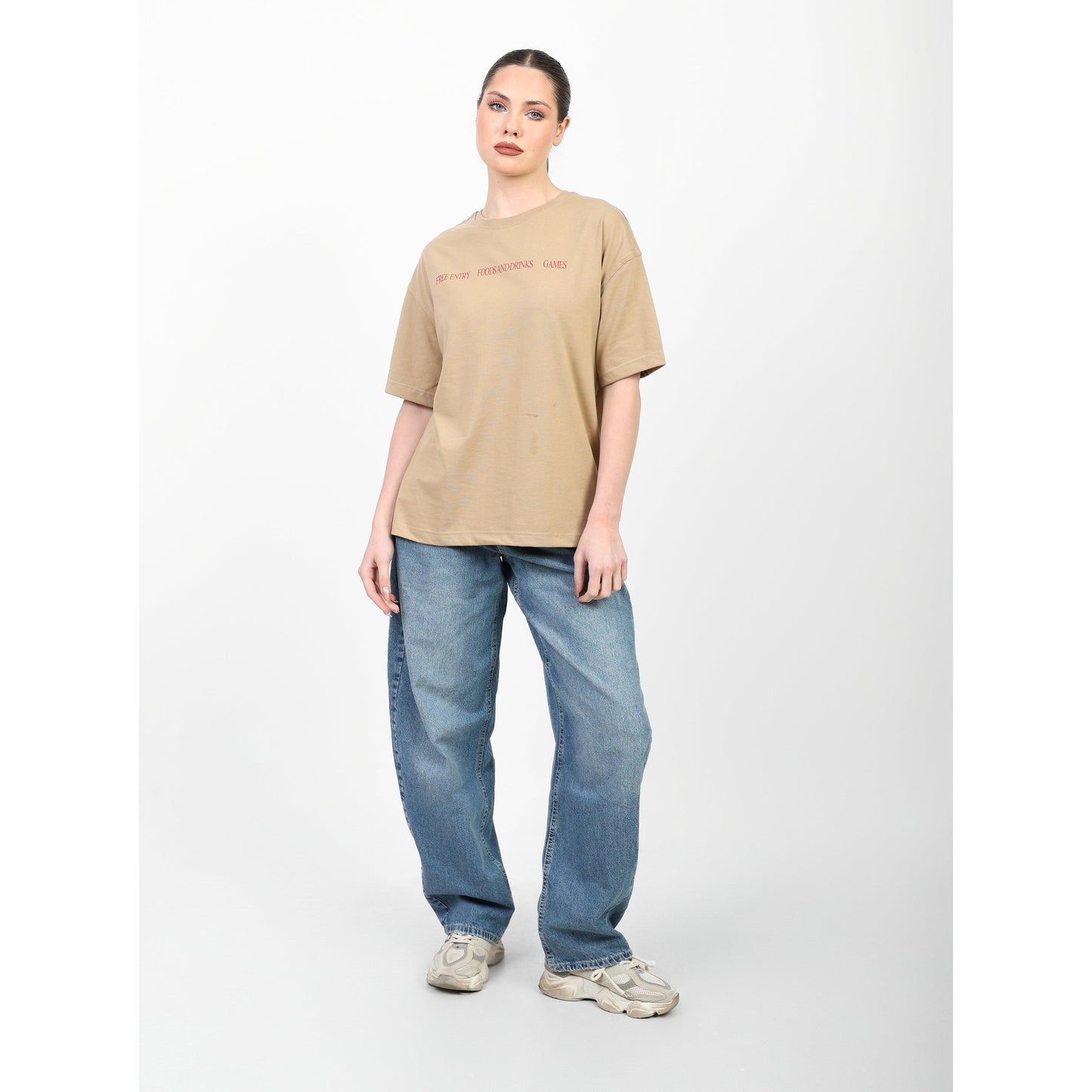 Oversized Graphic Cotton T-Shirt