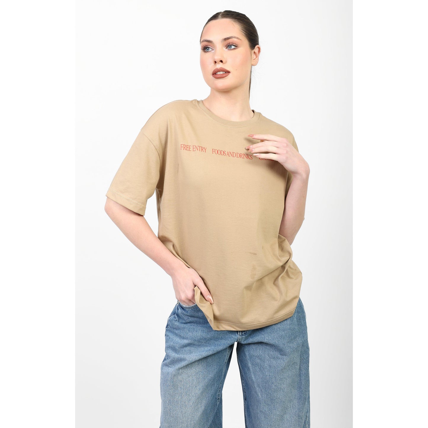 Oversized Graphic Cotton T-Shirt