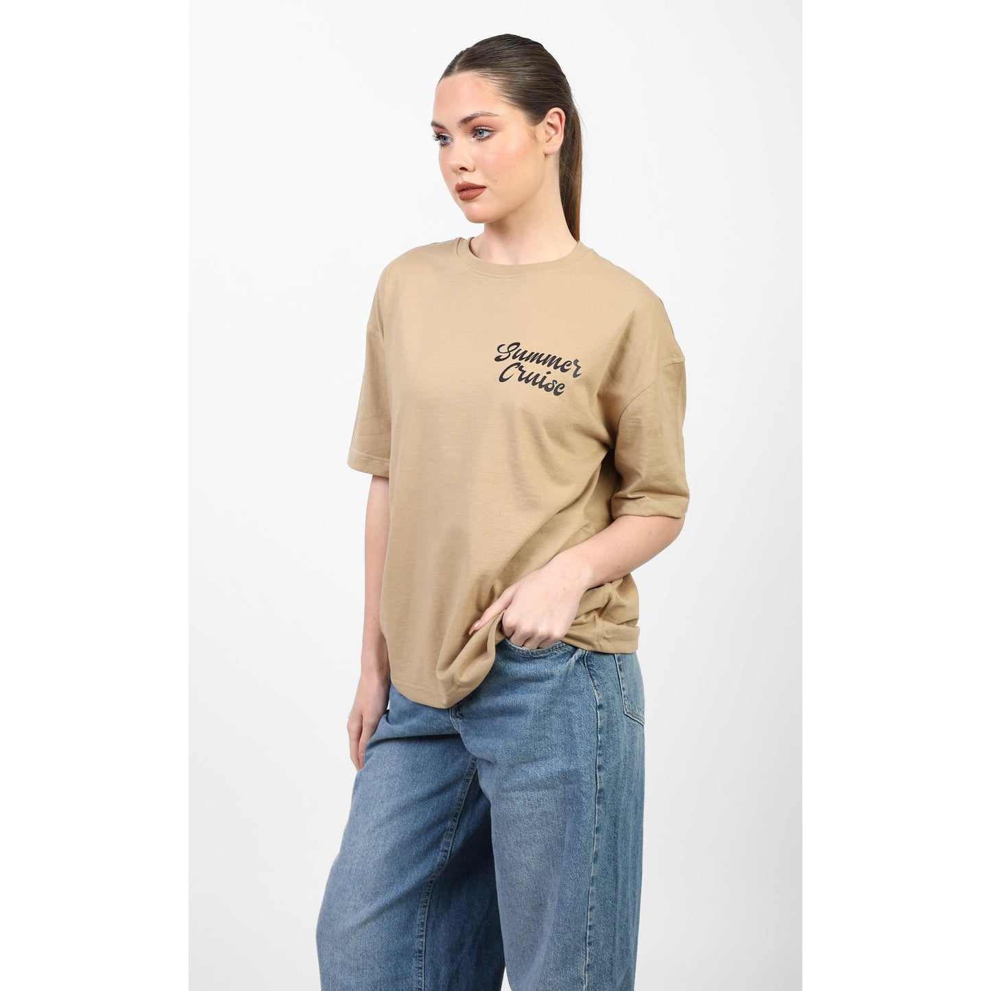 Oversized Graphic Cotton T-Shirt