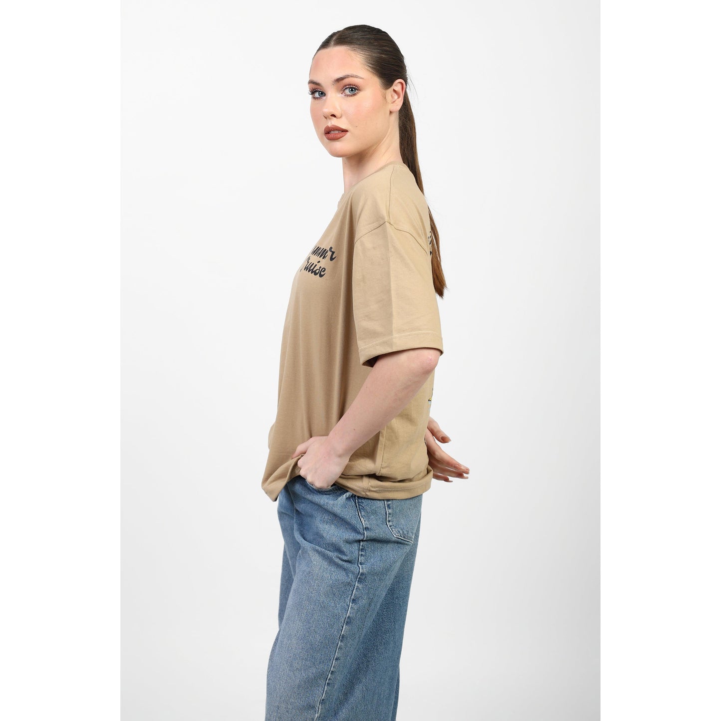 Oversized Graphic Cotton T-Shirt