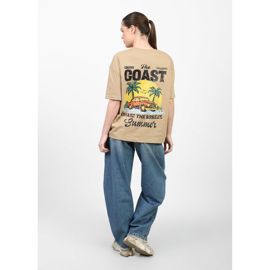 Oversized Graphic Cotton T-Shirt