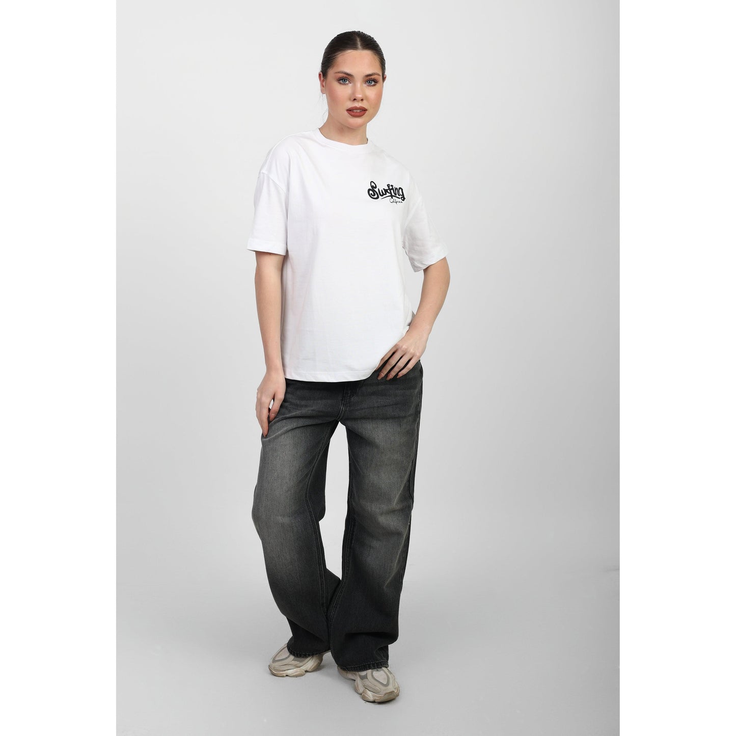Oversized Graphic Cotton T-Shirt