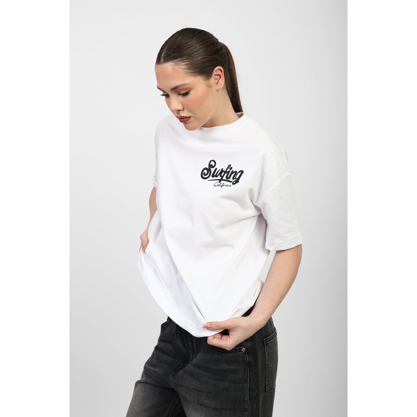 Oversized Graphic Cotton T-Shirt