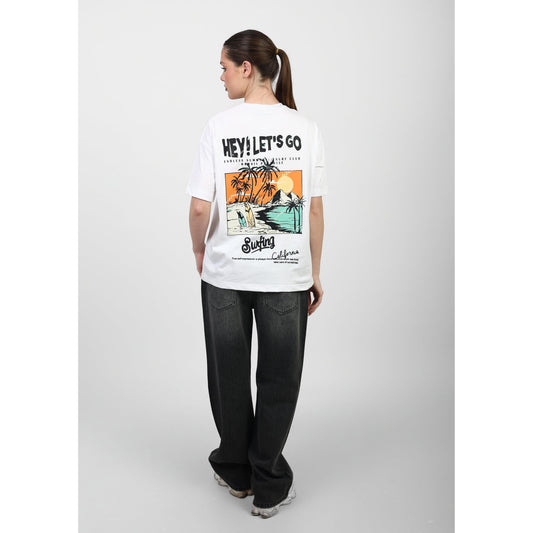 Oversized Graphic Cotton T-Shirt