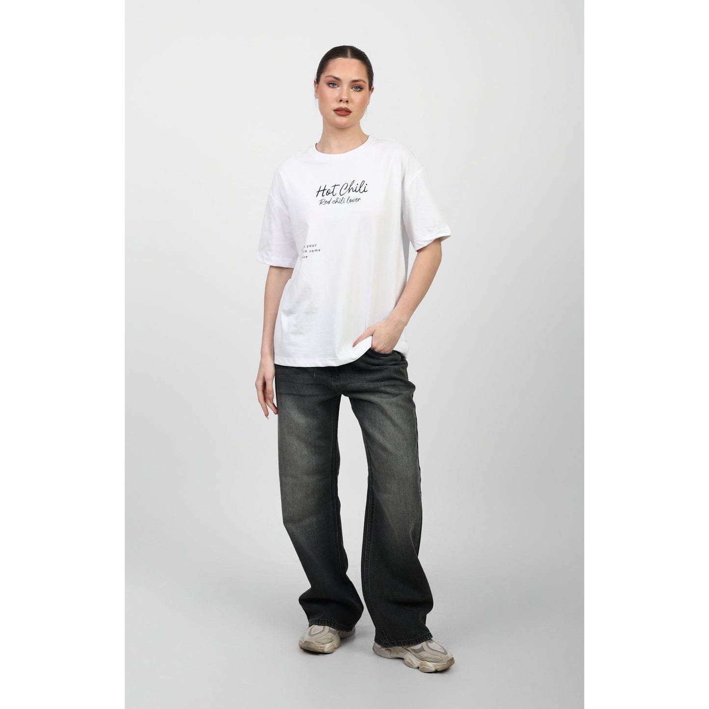 Oversized Graphic Cotton T-Shirt