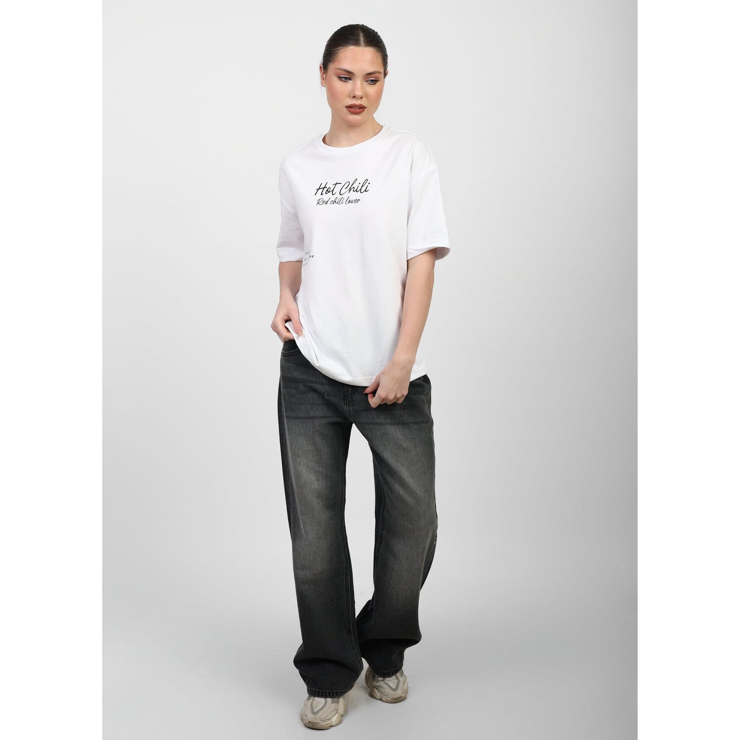 Oversized Graphic Cotton T-Shirt