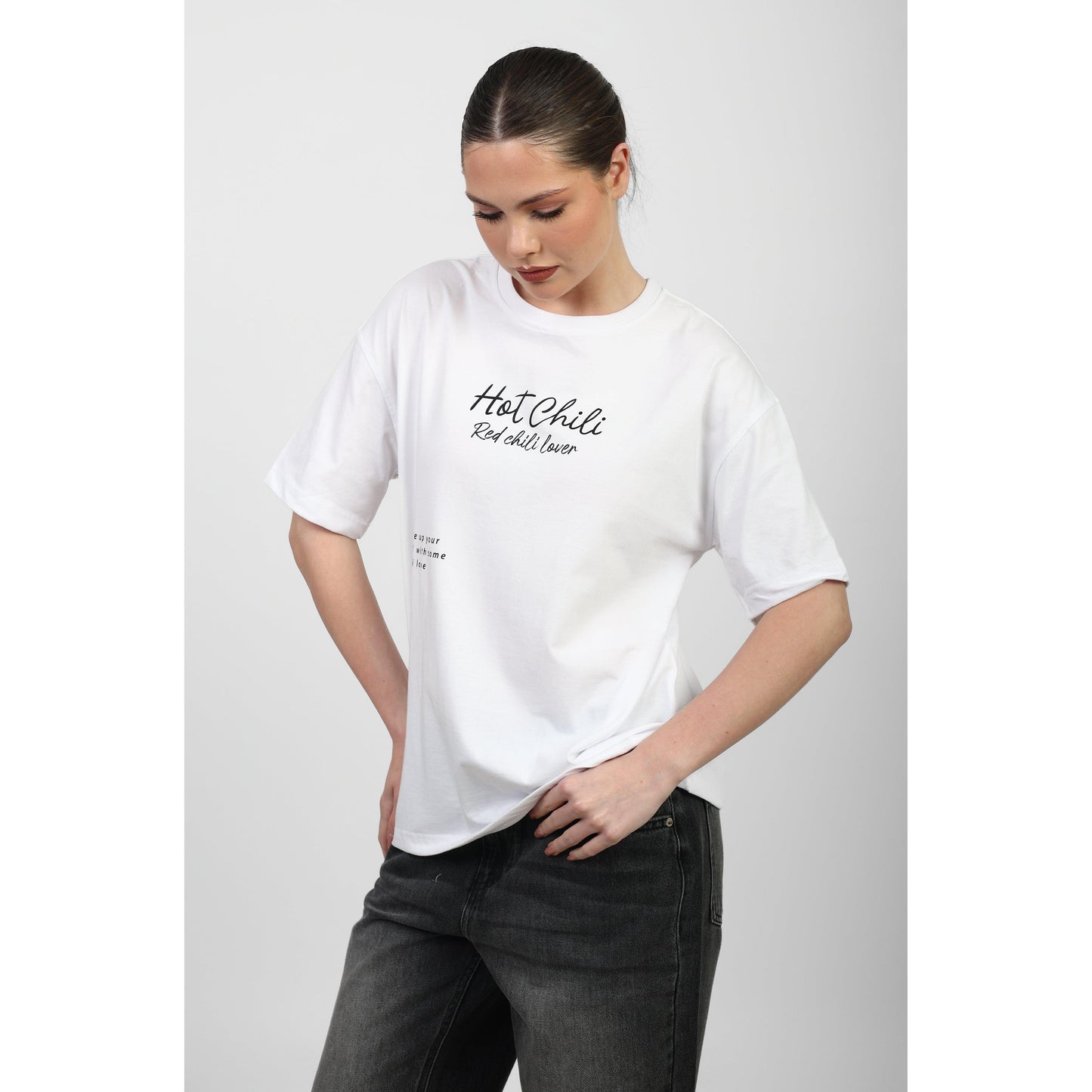 Oversized Graphic Cotton T-Shirt