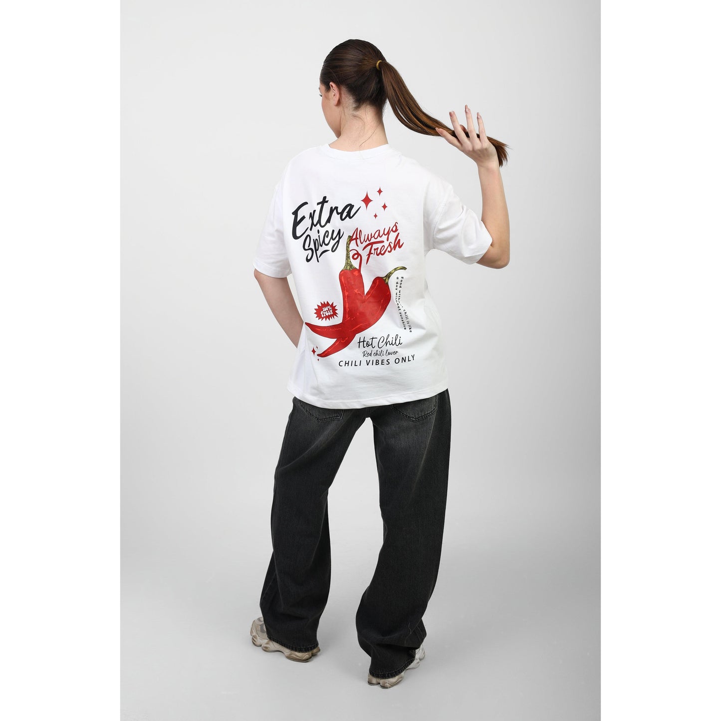 Oversized Graphic Cotton T-Shirt