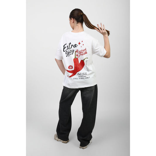 Oversized Graphic Cotton T-Shirt