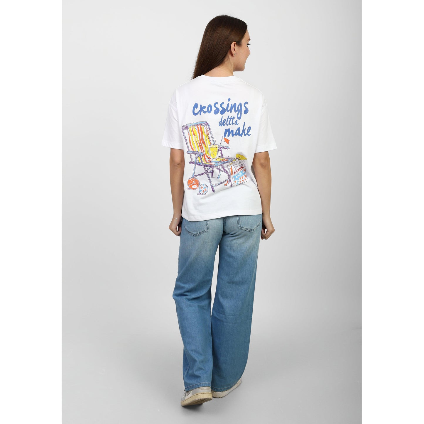 Oversized Graphic Cotton T-Shirt