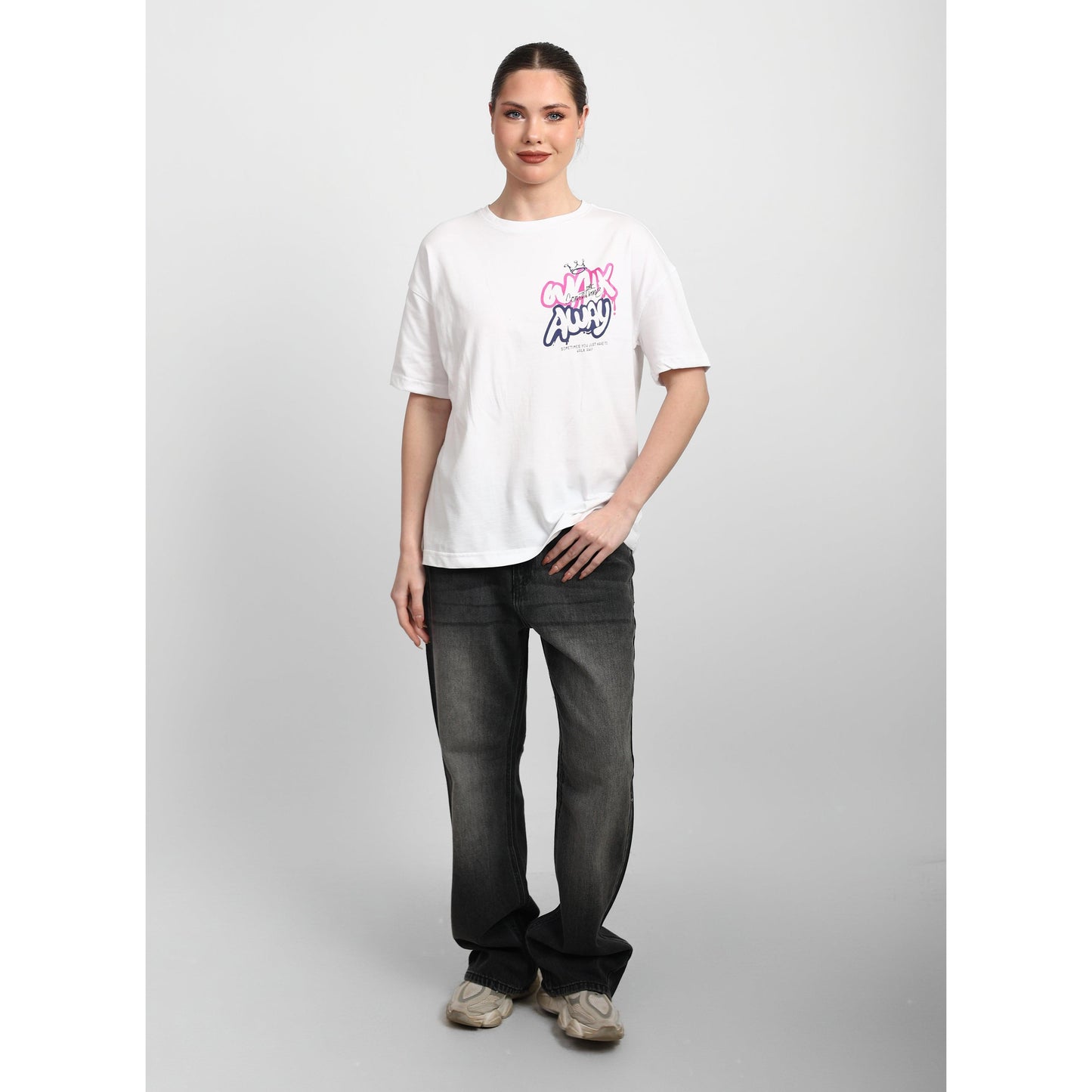 Oversized Graphic Cotton T-Shirt