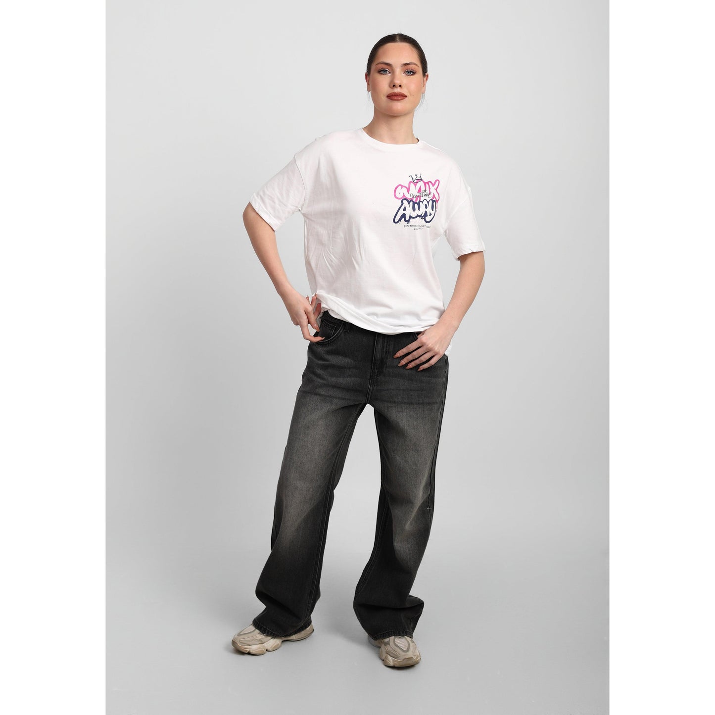 Oversized Graphic Cotton T-Shirt