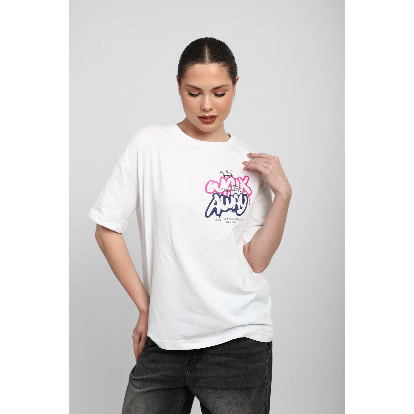 Oversized Graphic Cotton T-Shirt