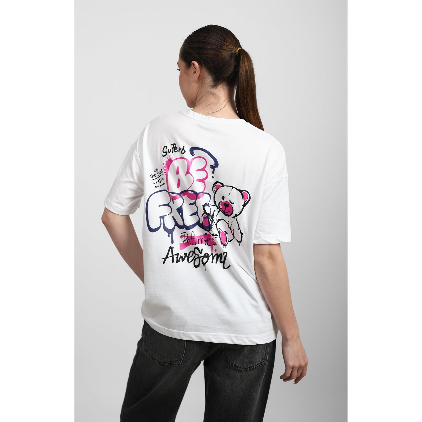 Oversized Graphic Cotton T-Shirt
