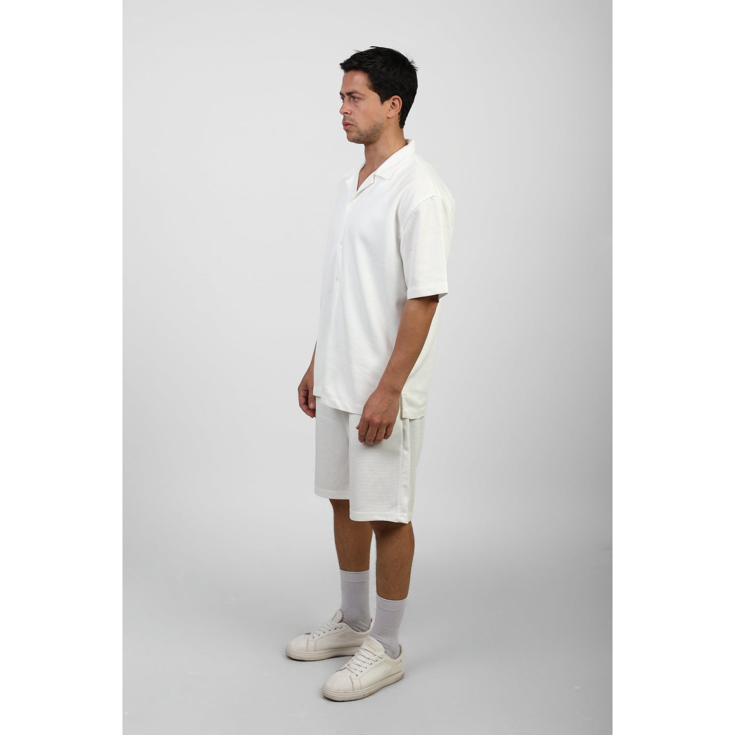 Casual  Short Sleeve Shirt - Over Size