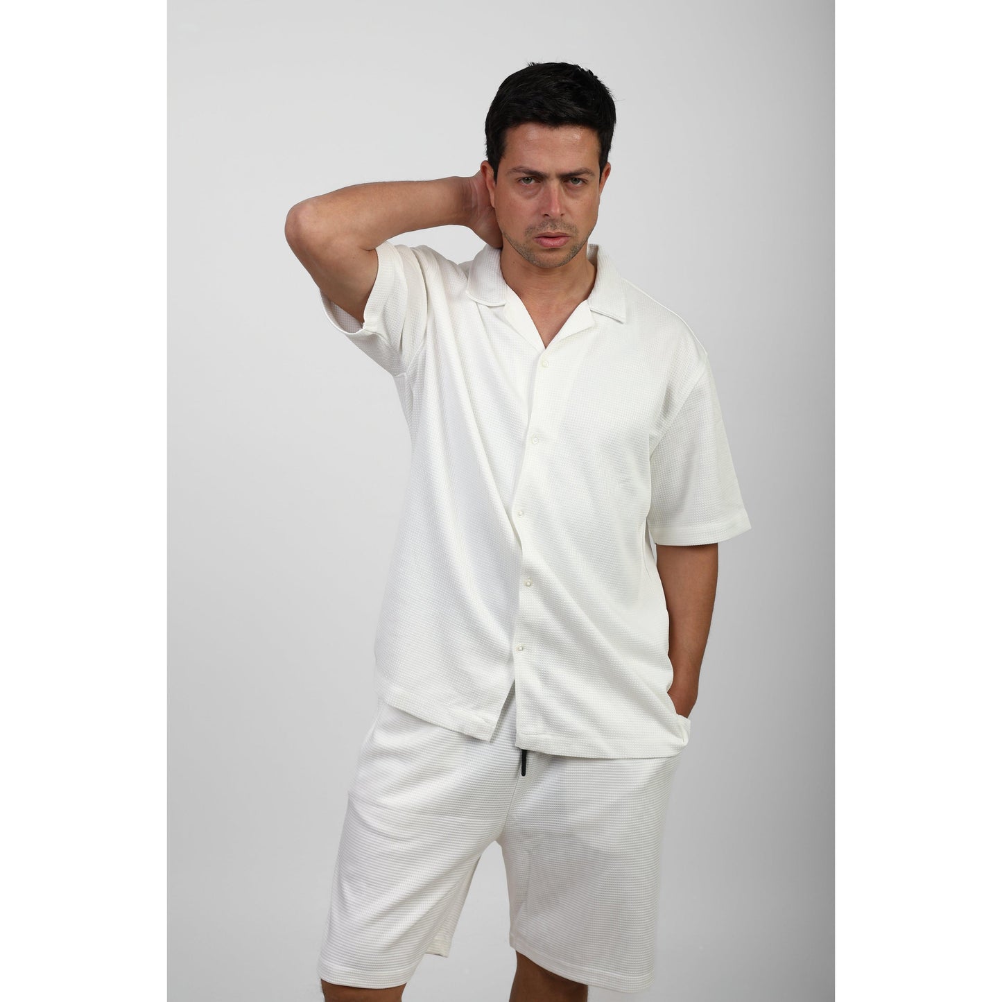 Casual  Short Sleeve Shirt - Over Size
