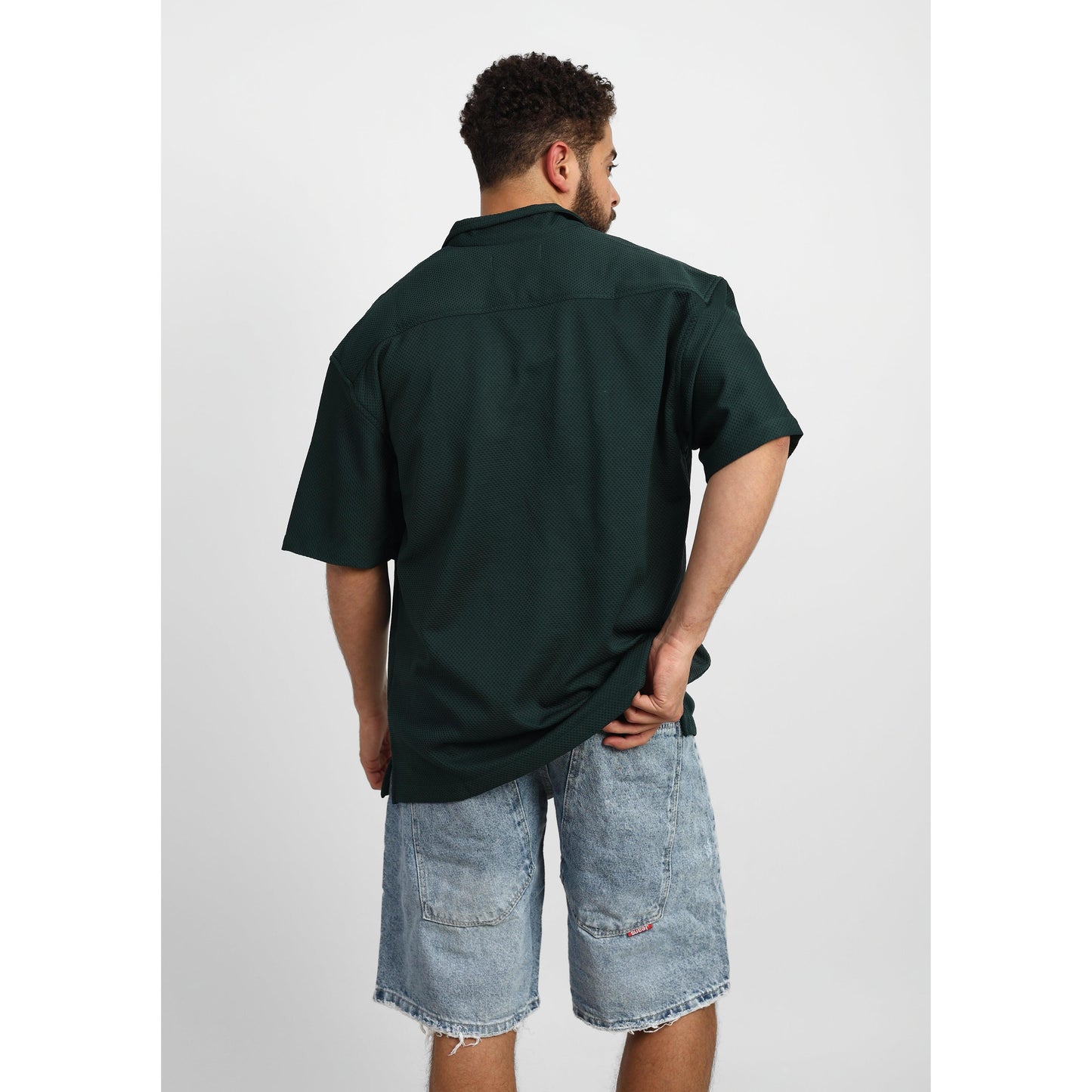 Casual  Short Sleeve Shirt - Over Size