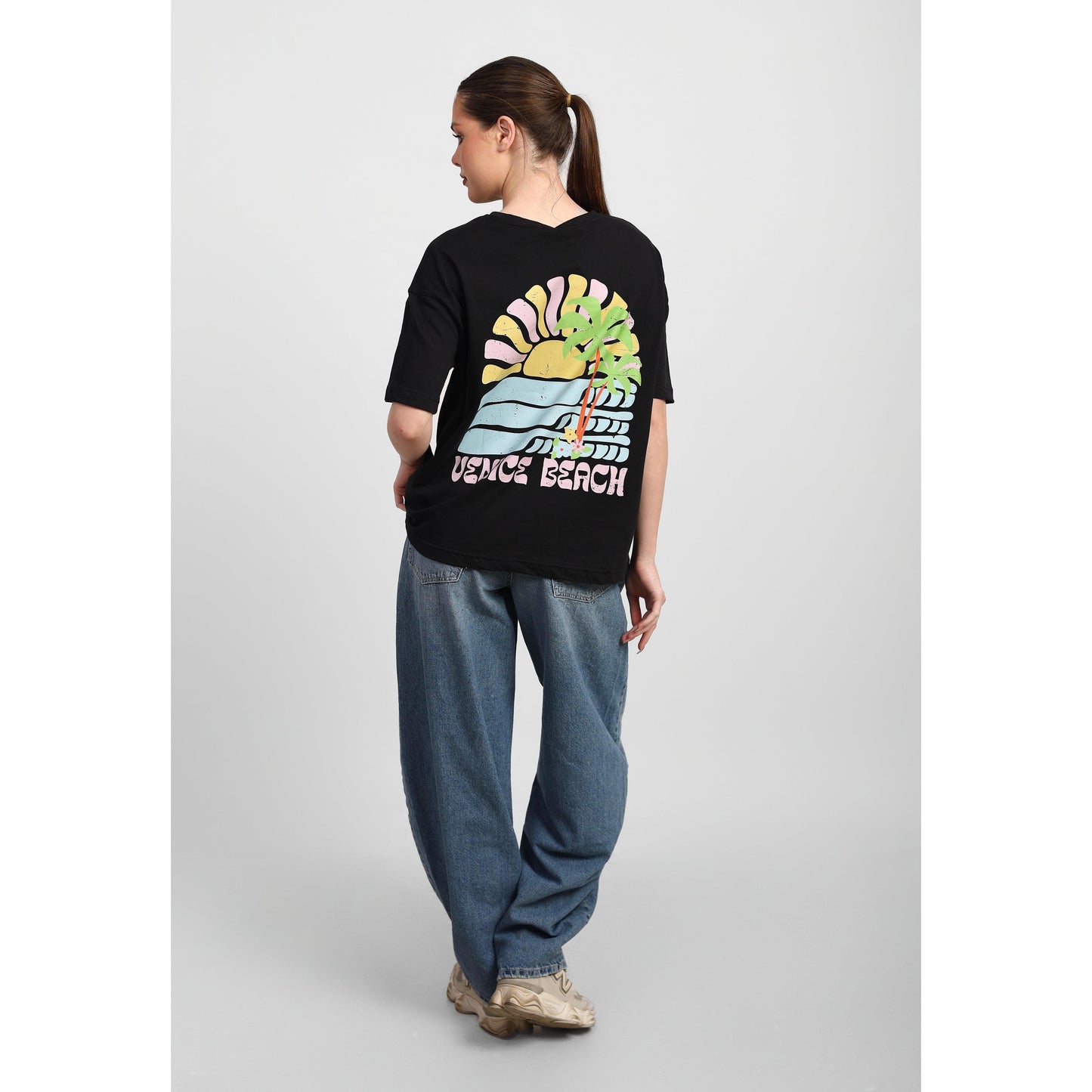 Oversized Graphic Cotton T-Shirt