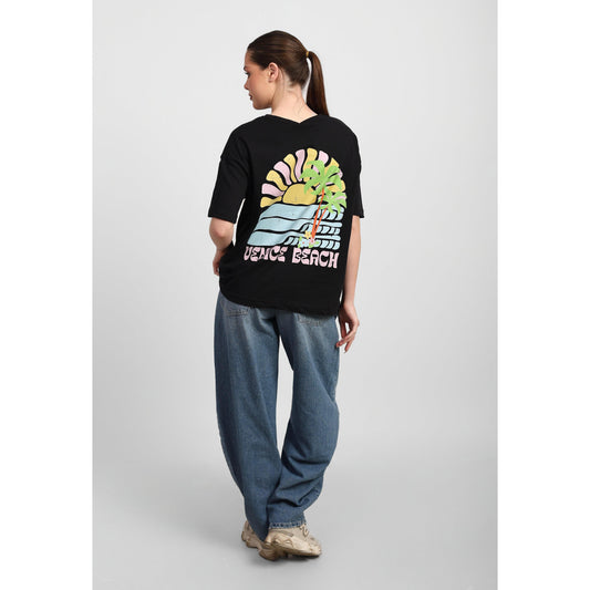 Oversized Graphic Cotton T-Shirt