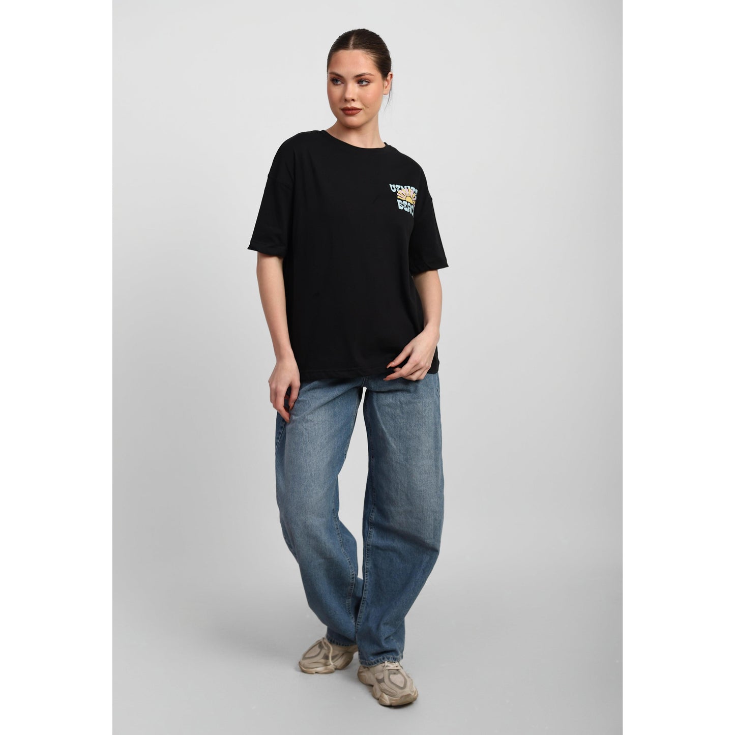 Oversized Graphic Cotton T-Shirt