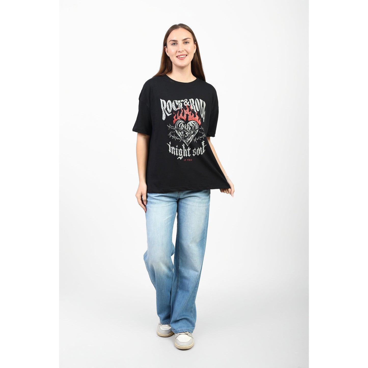 Oversized Graphic Cotton T-Shirt