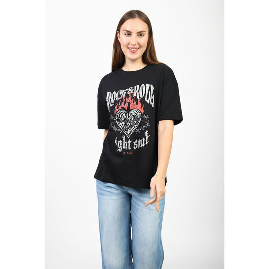 Oversized Graphic Cotton T-Shirt