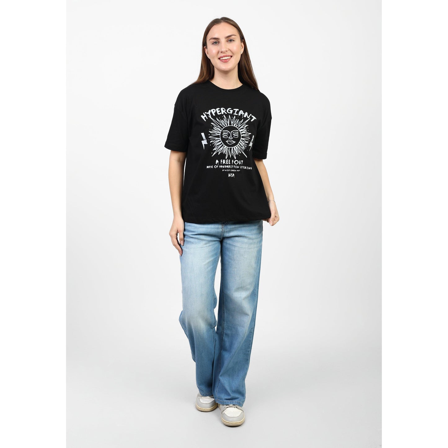 Oversized Graphic Cotton T-Shirt