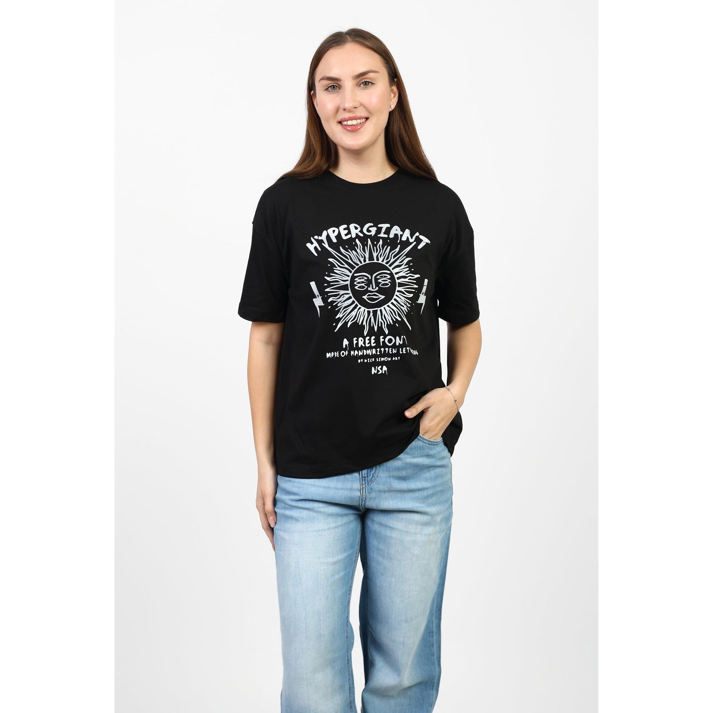 Oversized Graphic Cotton T-Shirt
