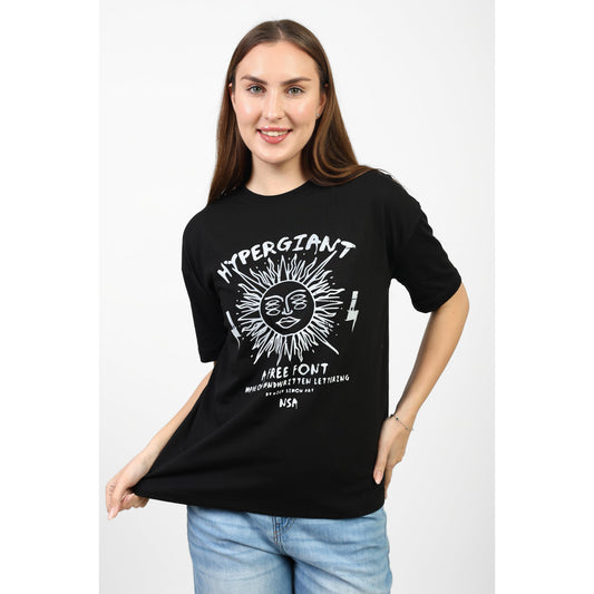 Oversized Graphic Cotton T-Shirt