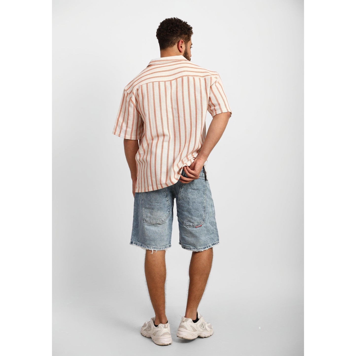 Striped Short Sleeve  Shirt