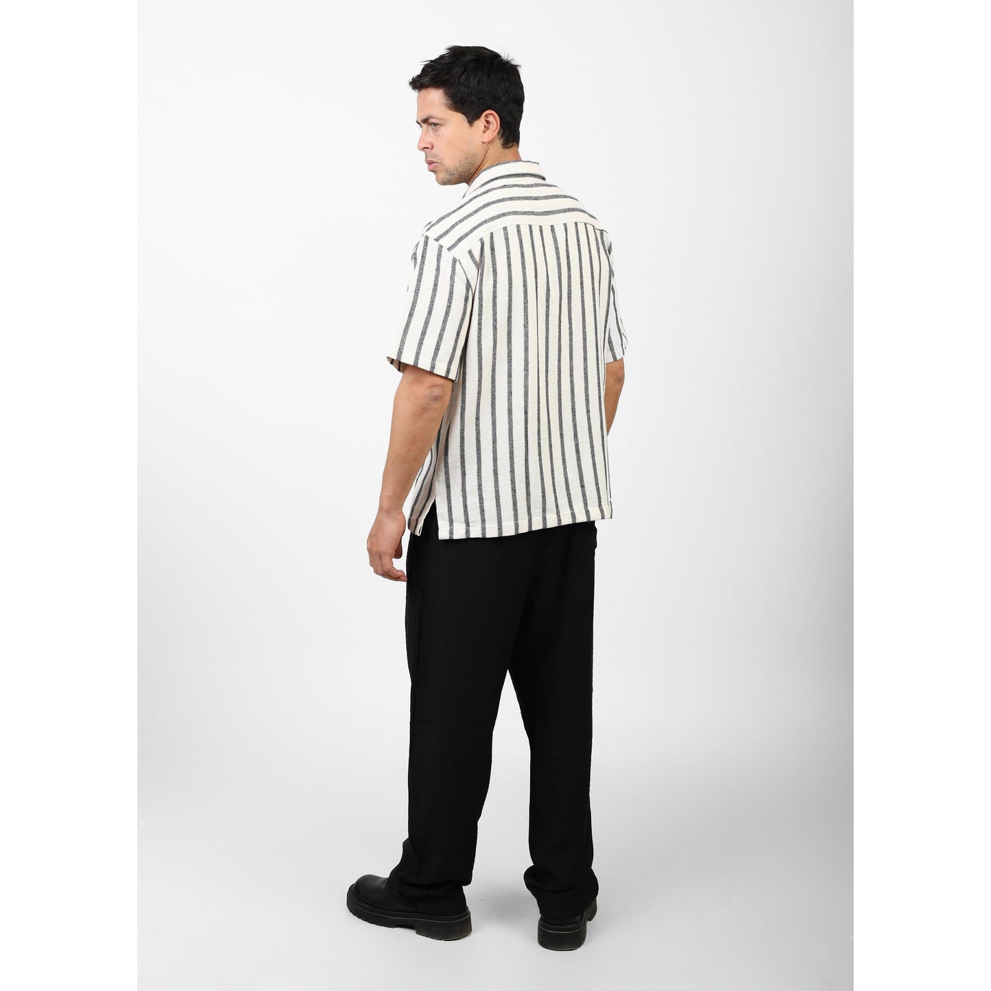 Striped Short Sleeve  Shirt