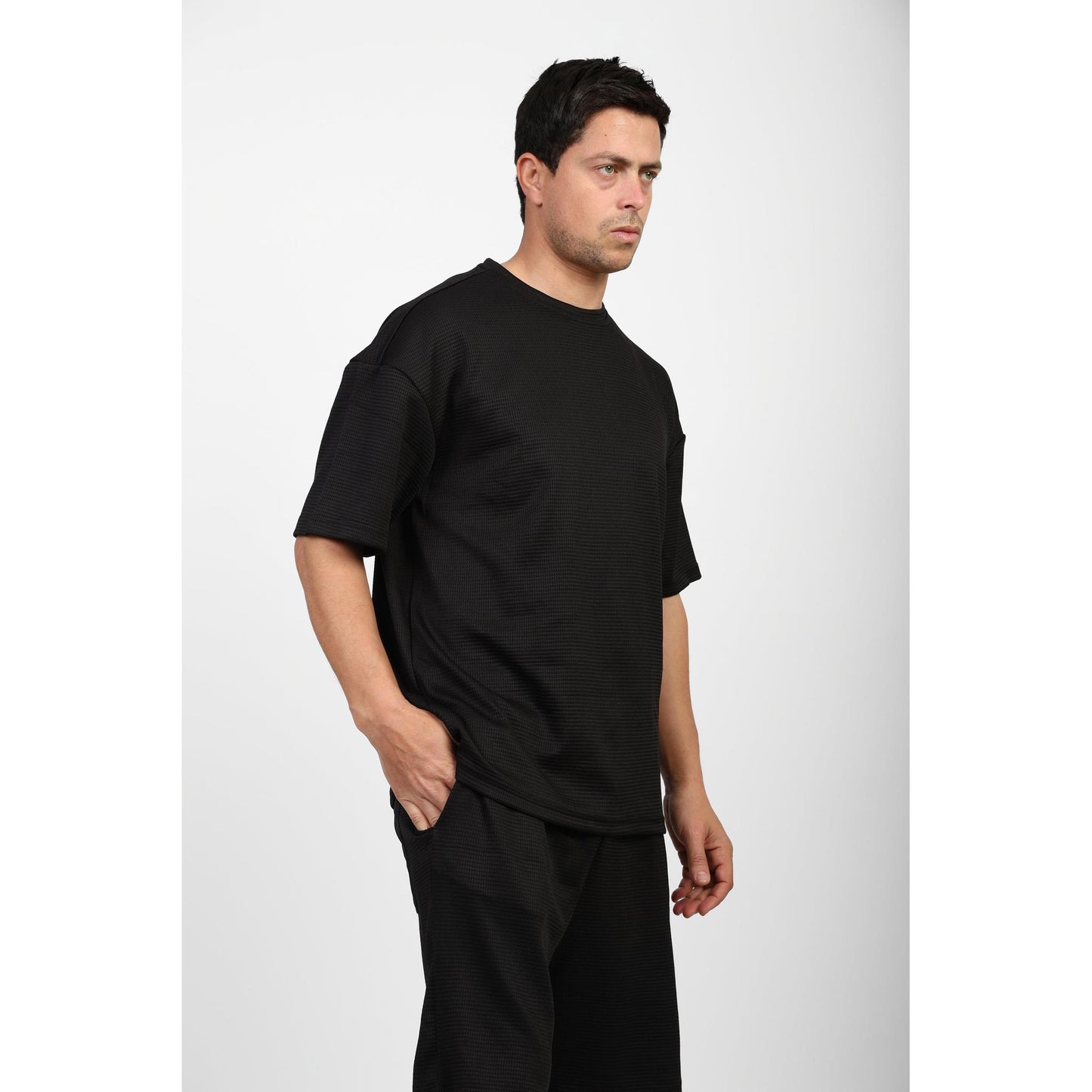 Textured Oversized T-Shirt