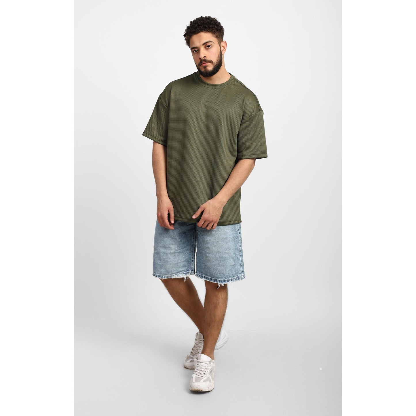 Textured Oversized T-Shirt