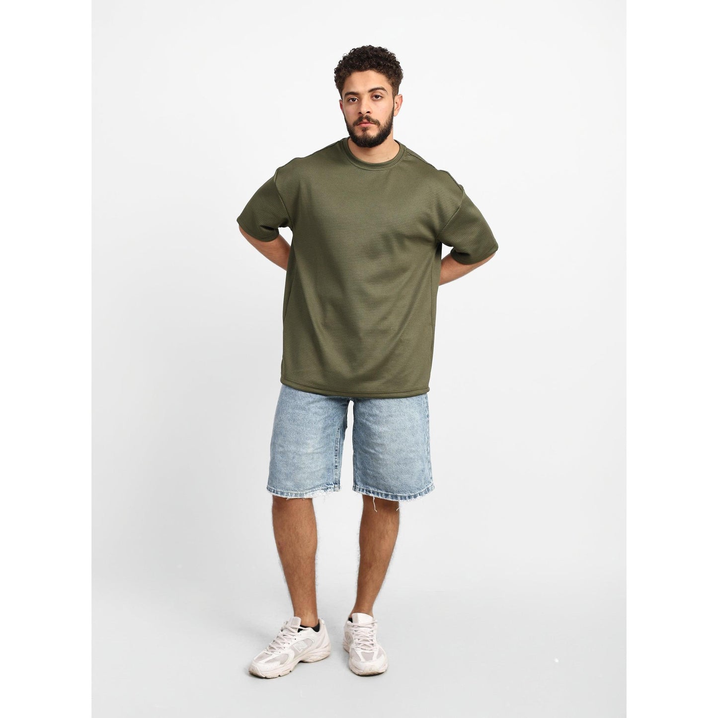 Textured Oversized T-Shirt