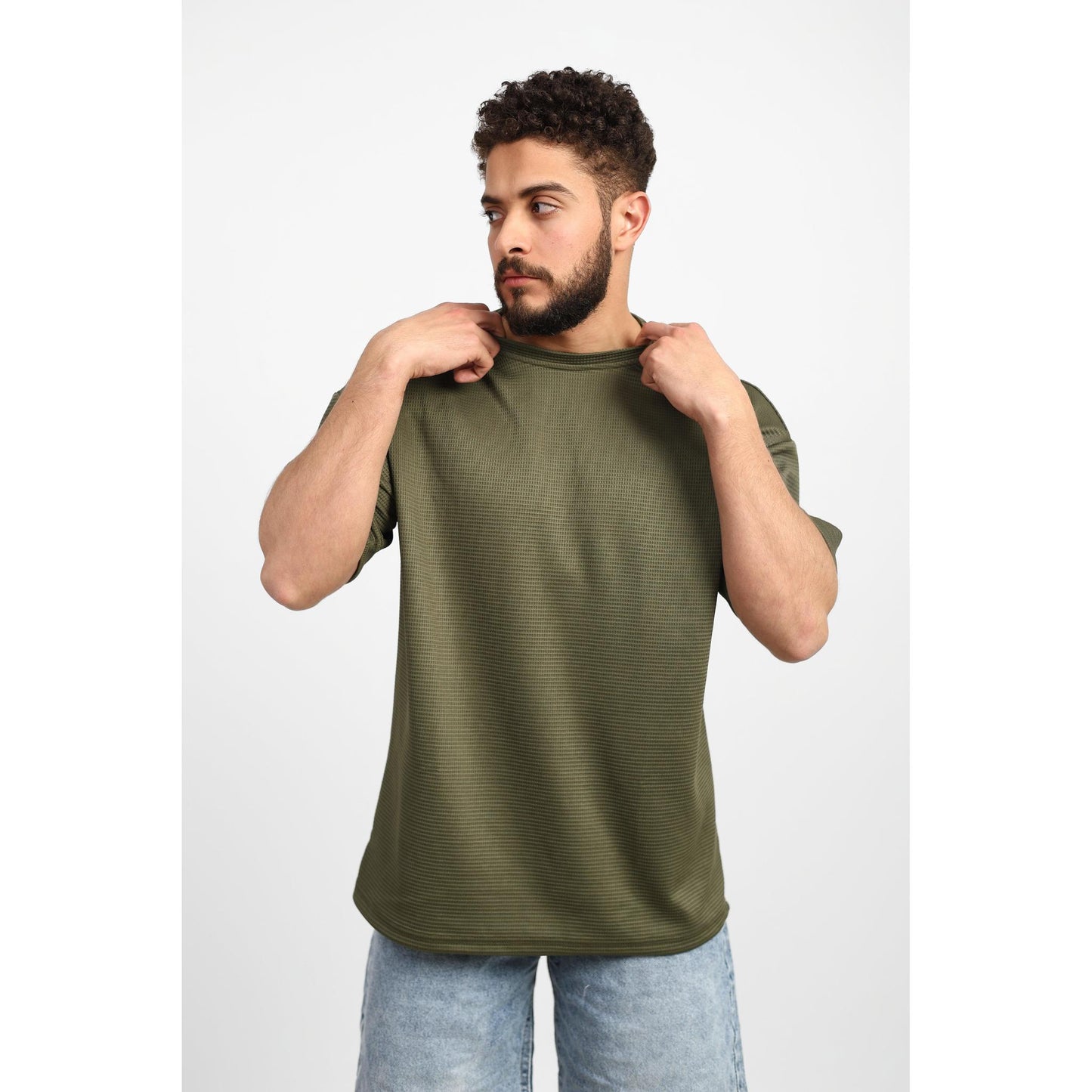 Textured Oversized T-Shirt