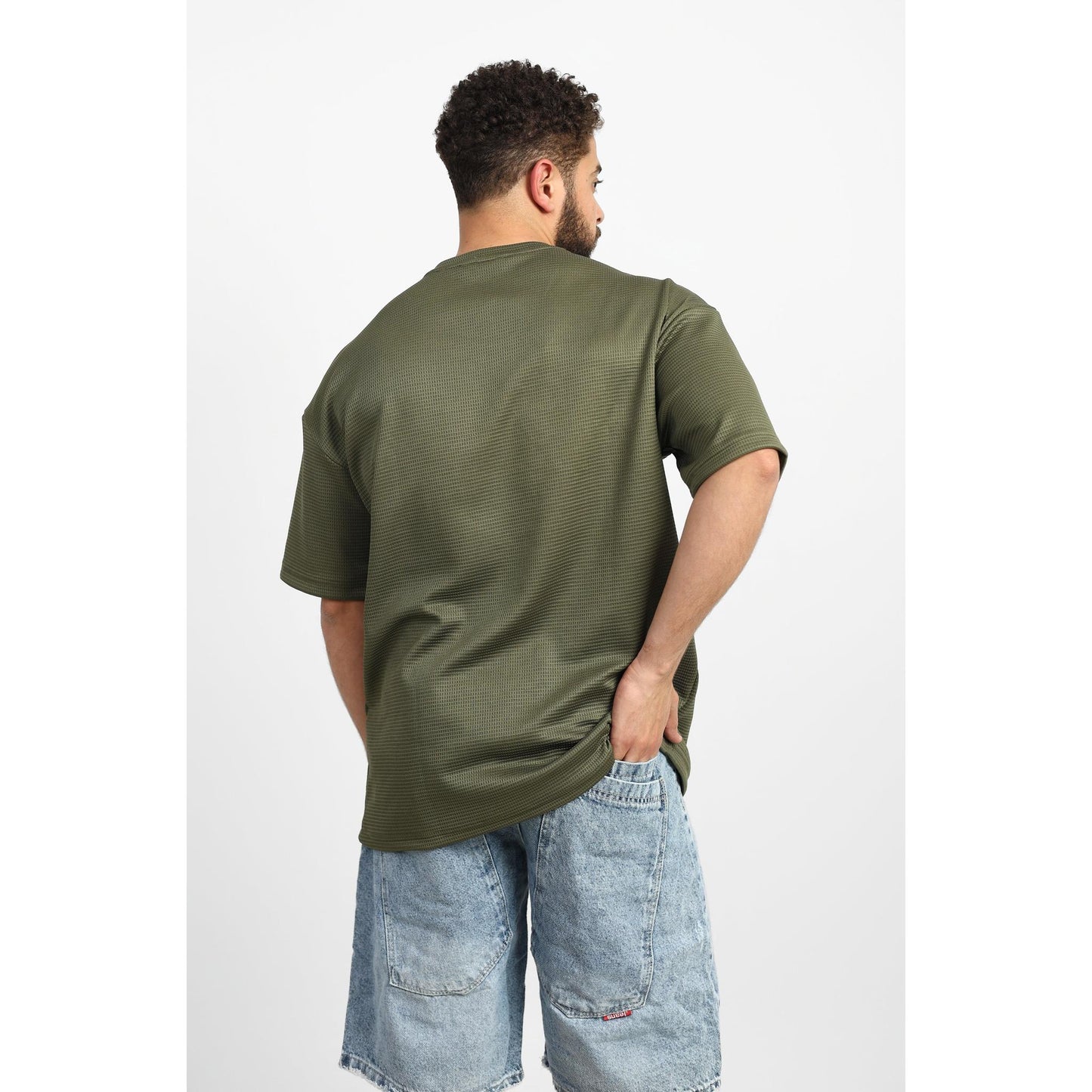 Textured Oversized T-Shirt