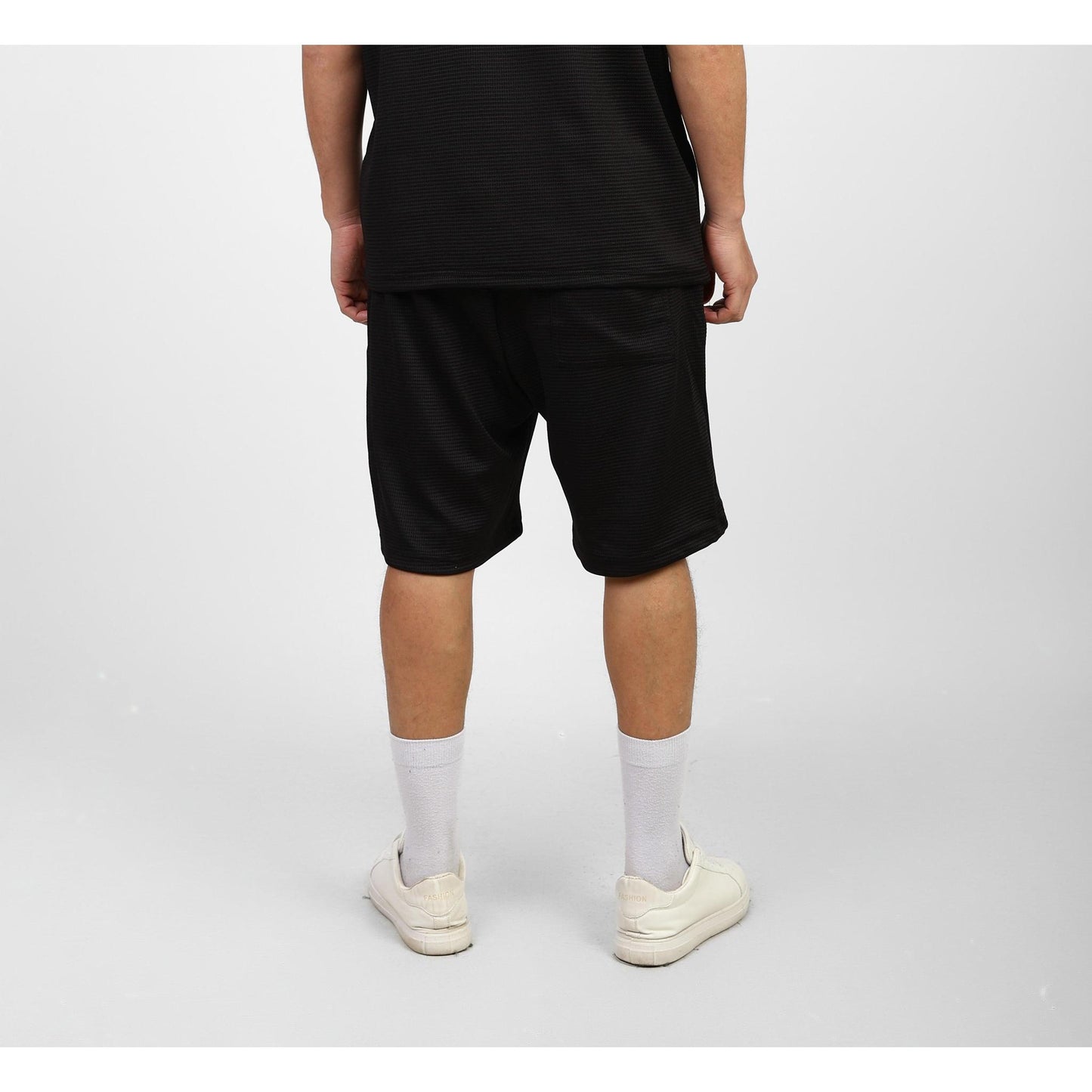 Textured Casual Shorts