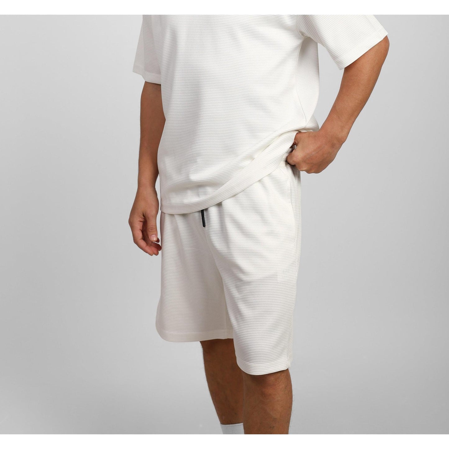 Textured Casual Shorts