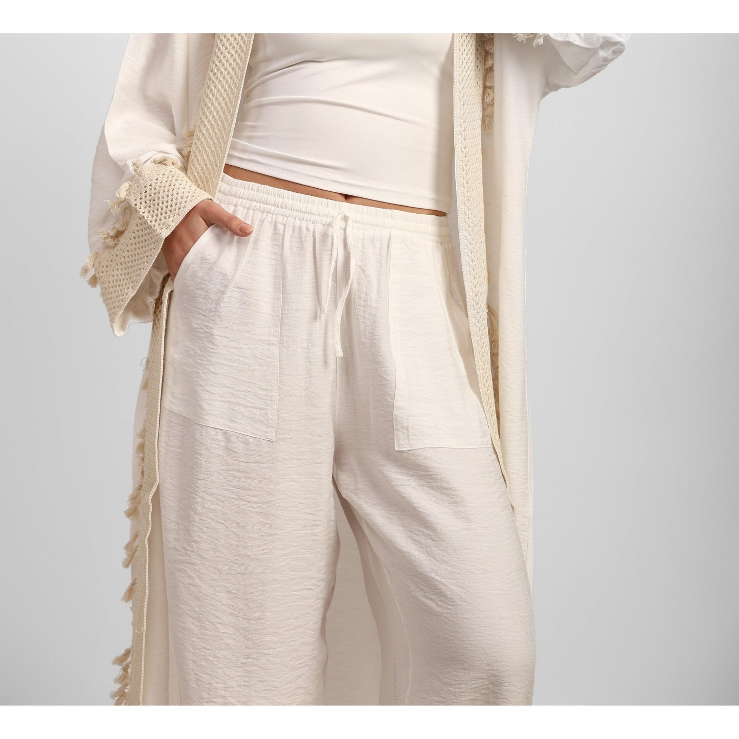 Linen Wide Leg Pants
