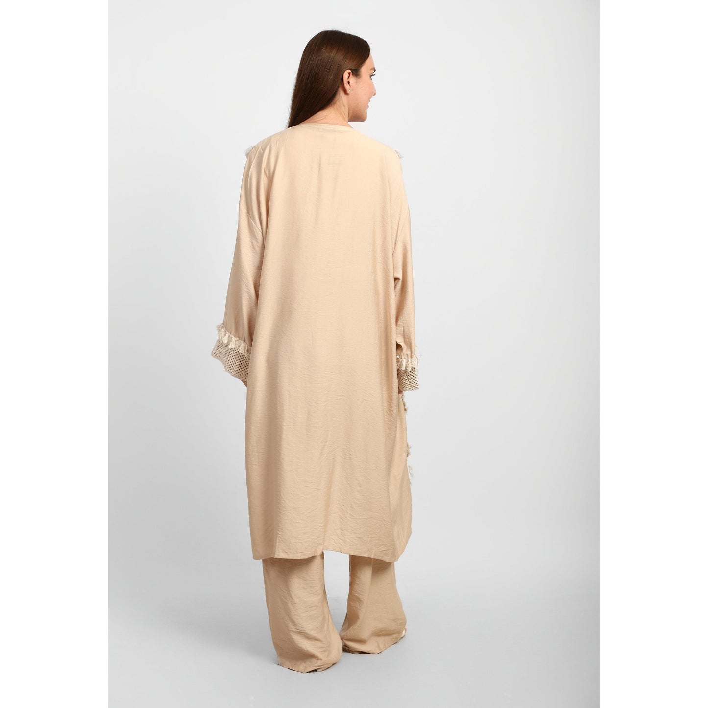 Linen Open Front Cardigan