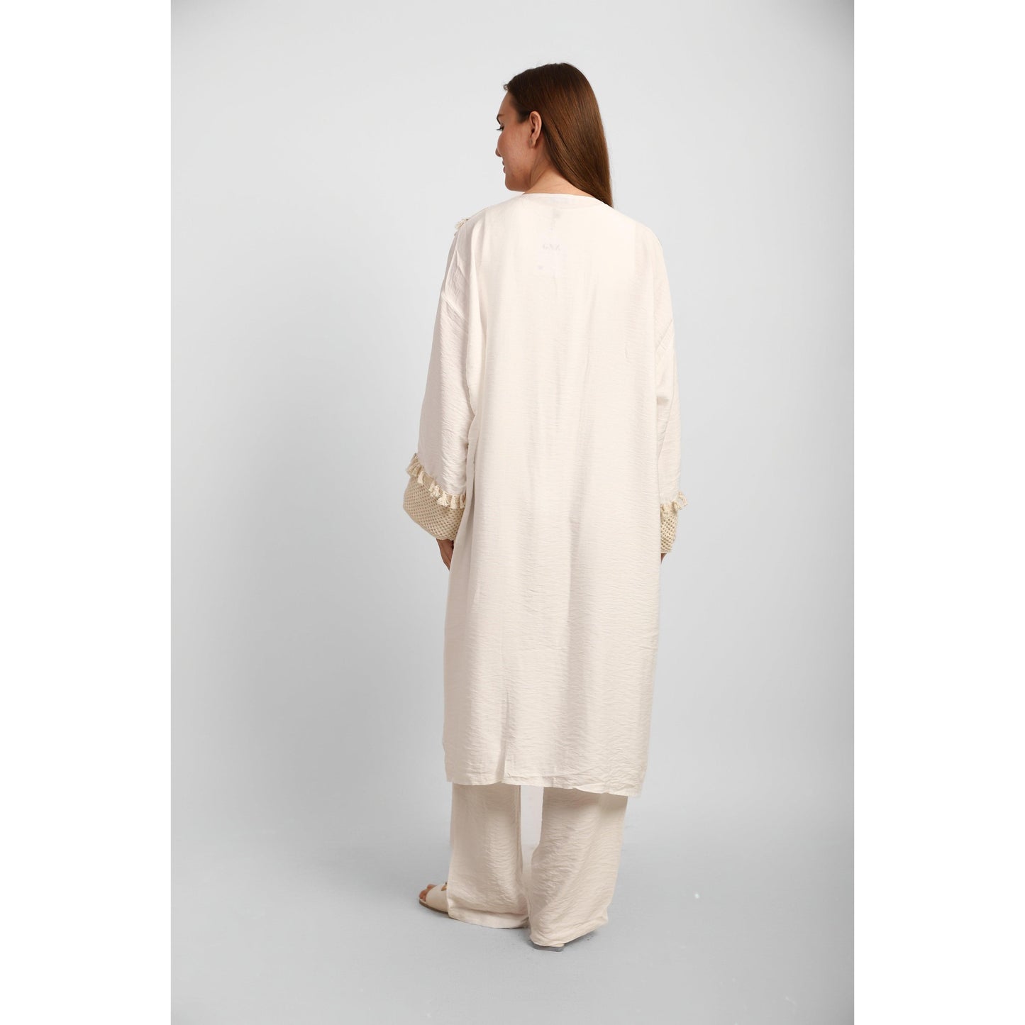 Linen Open Front Cardigan