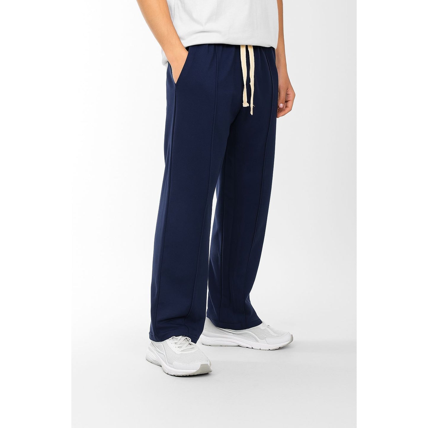 wideleg sweatpants oversize line in front boy