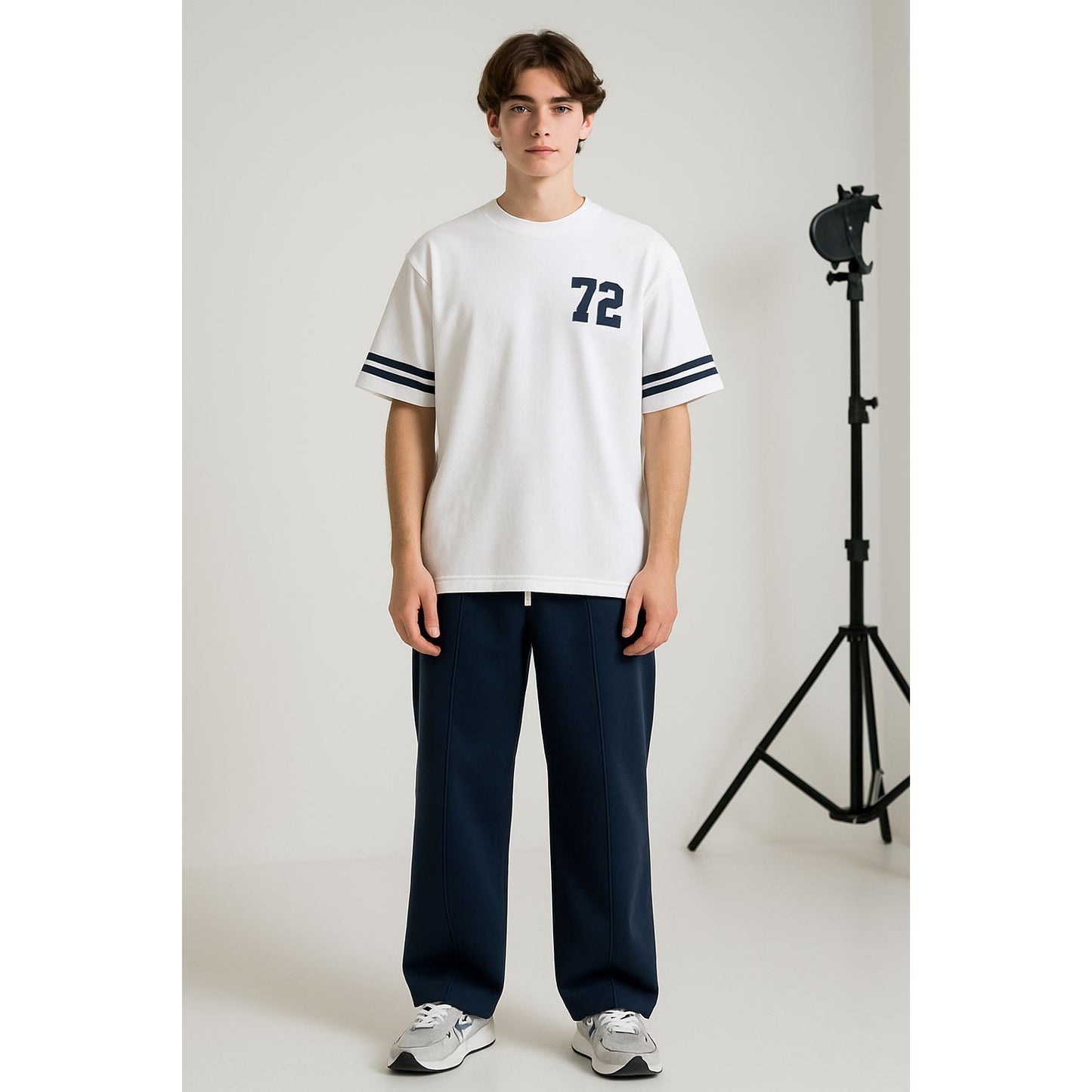 WHITE T- SHIRT over size 72