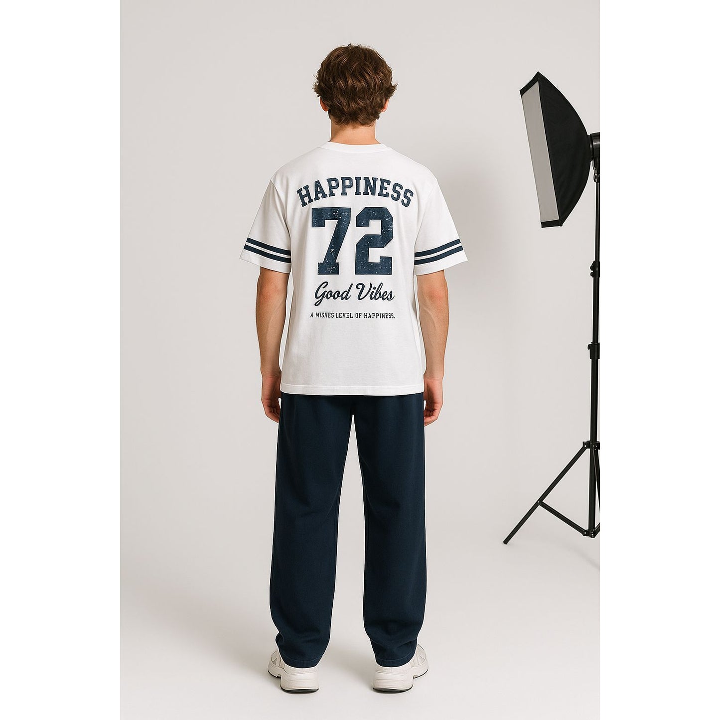 WHITE T- SHIRT over size 72