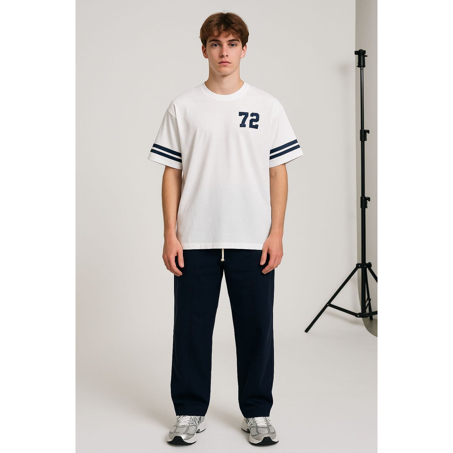 WHITE T- SHIRT over size 72