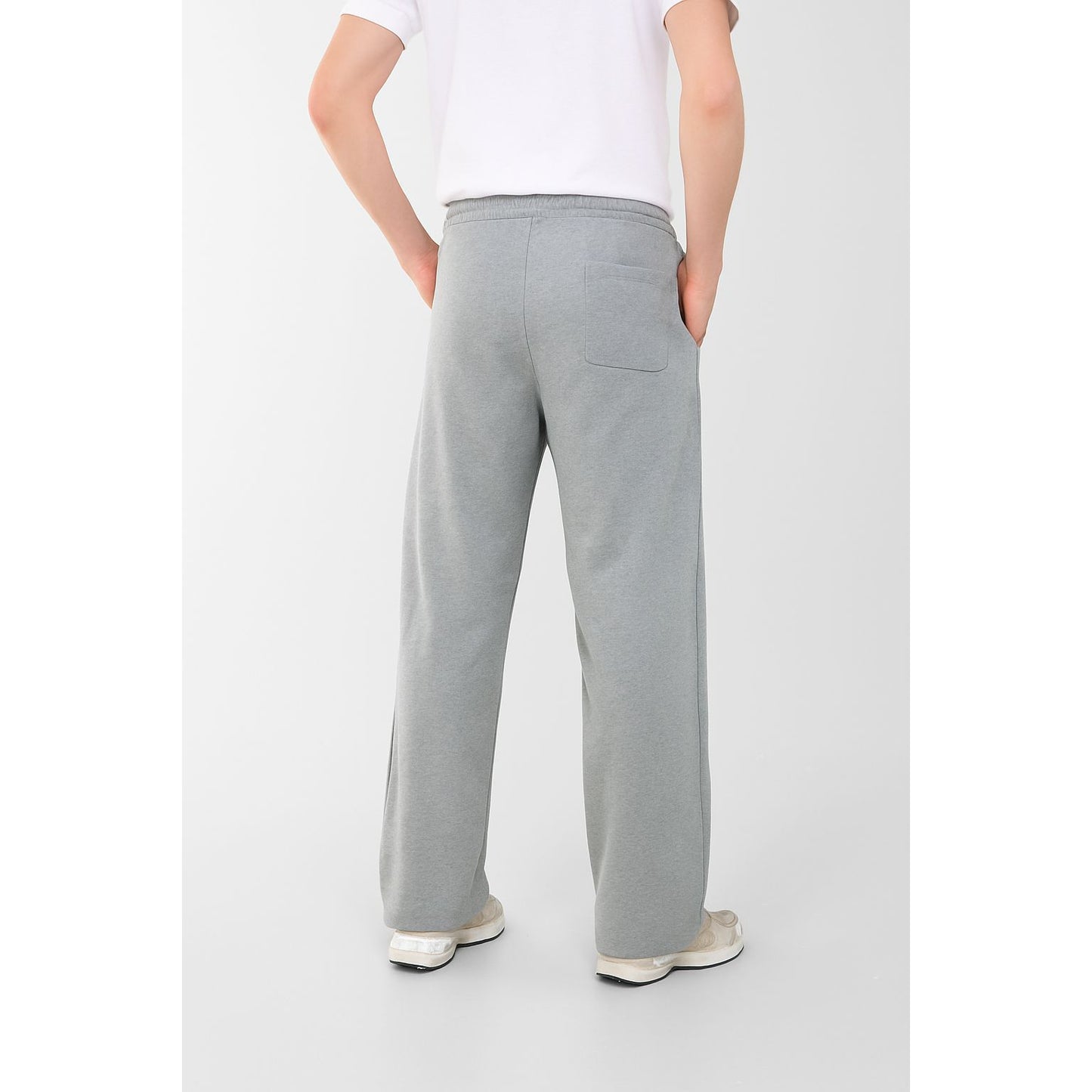 wideleg sweatpants oversize line in front boy
